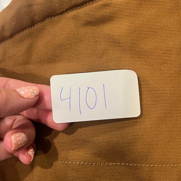 LEE Boys' Hooded Sherpa Lined Canvas Vest Size L In Wheat - Picture 8 of 8